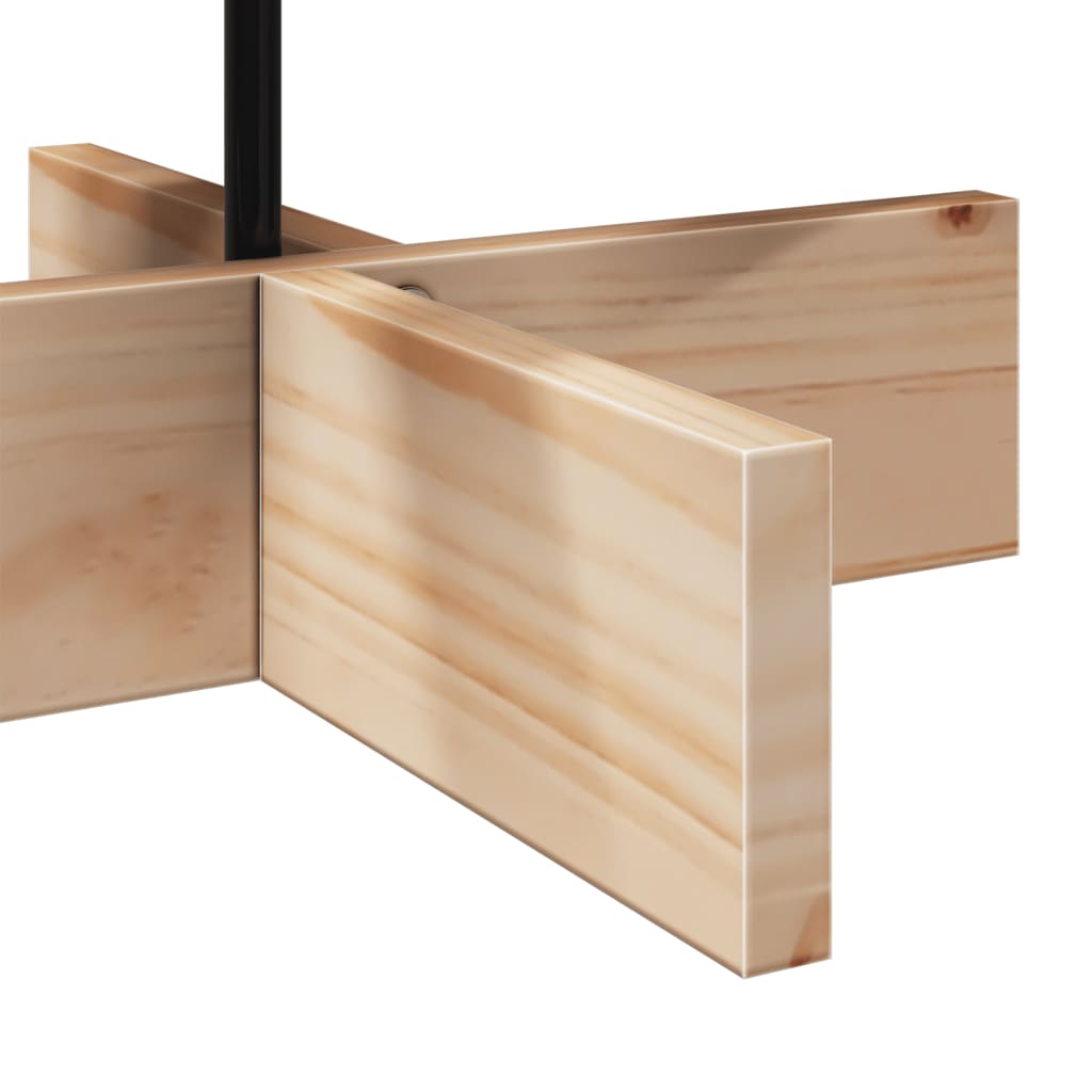 Árvore de Natal decorativa 80 cm madeira de pinho maciça