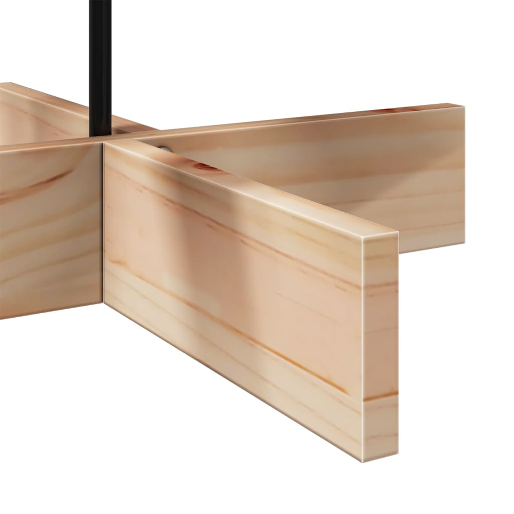 Árvore de Natal decorativa 100 cm madeira de pinho maciça