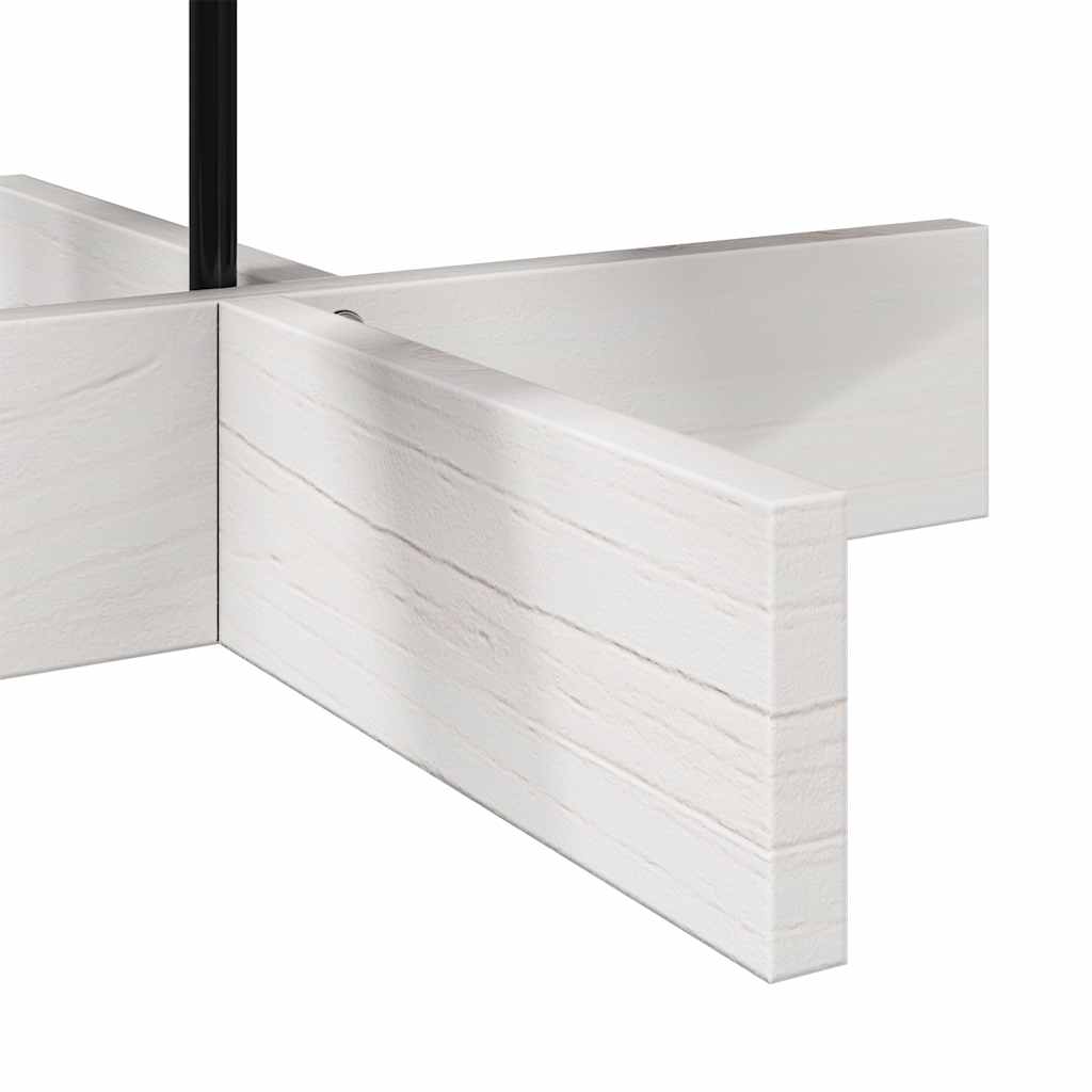 Árvore de Natal decorativa 100cm madeira de pinho maciça branco