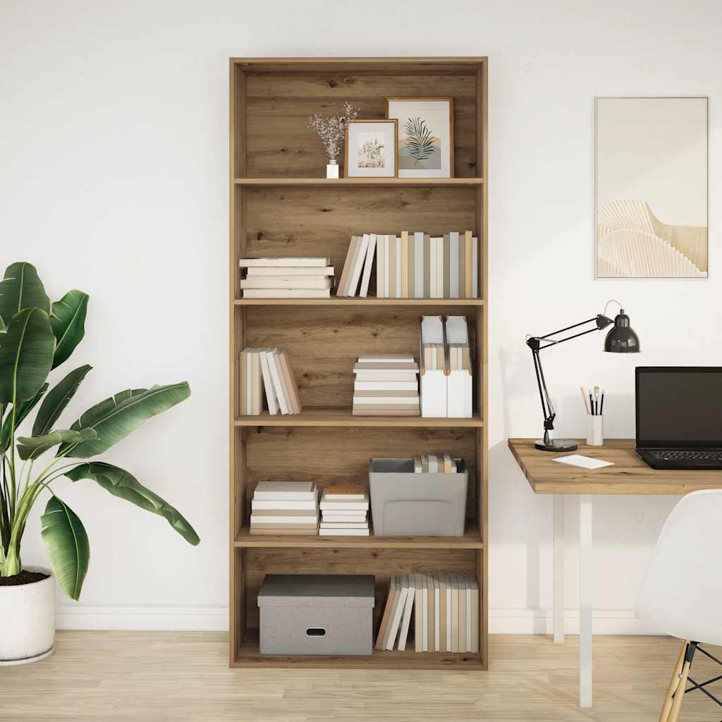 Estante 80x30x189 cm derivados de madeira carvalho artisiano