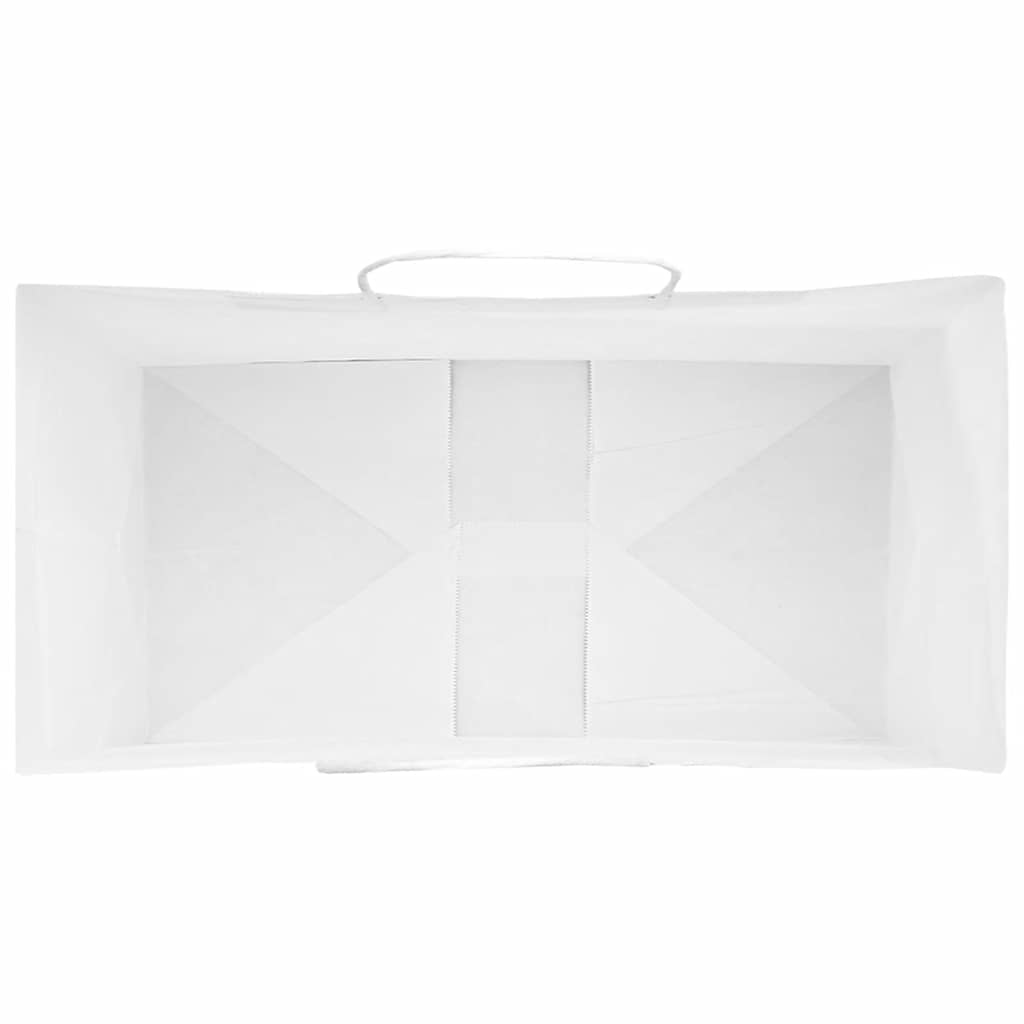 Sacos de papel 50 unid com alças branco 32x17x44 cm