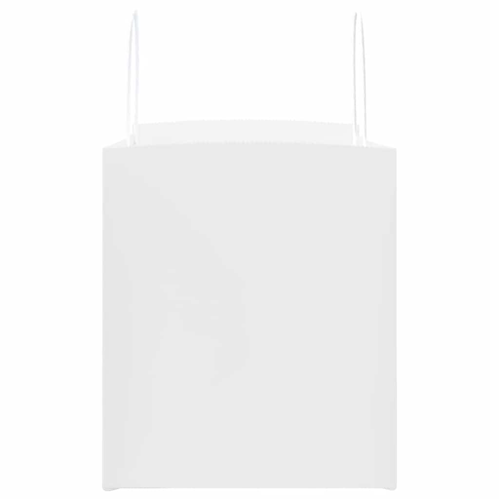 Sacos de papel 250 unid com alças branco 32x22x24 cm