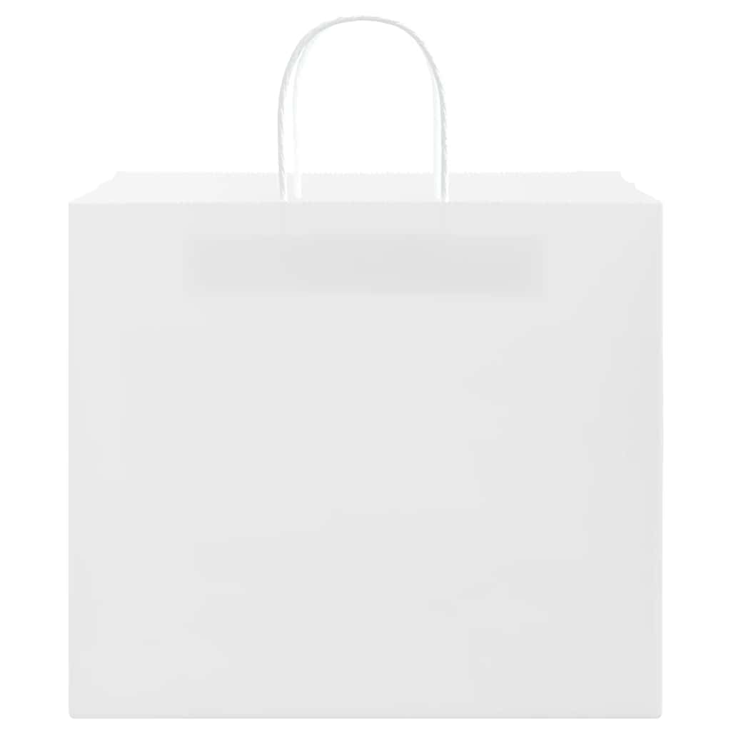Sacos de papel 250 unid com alças branco 32x22x28 cm