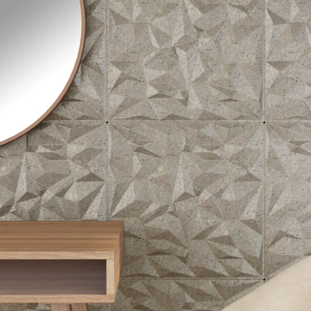 Painéis de parede 48 pcs 50x50 cm 12m² XPS ametista betão