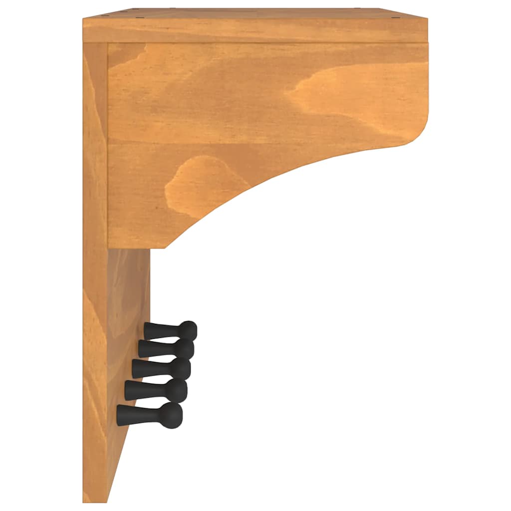 Cabide de parede SANDNES 87x30x42 cm Pinho de madeira maciça
