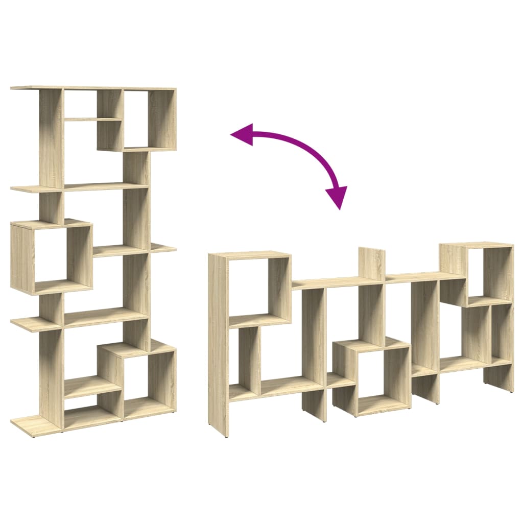 Estante 92x29x188 cm derivados de madeira cor carvalho sonoma