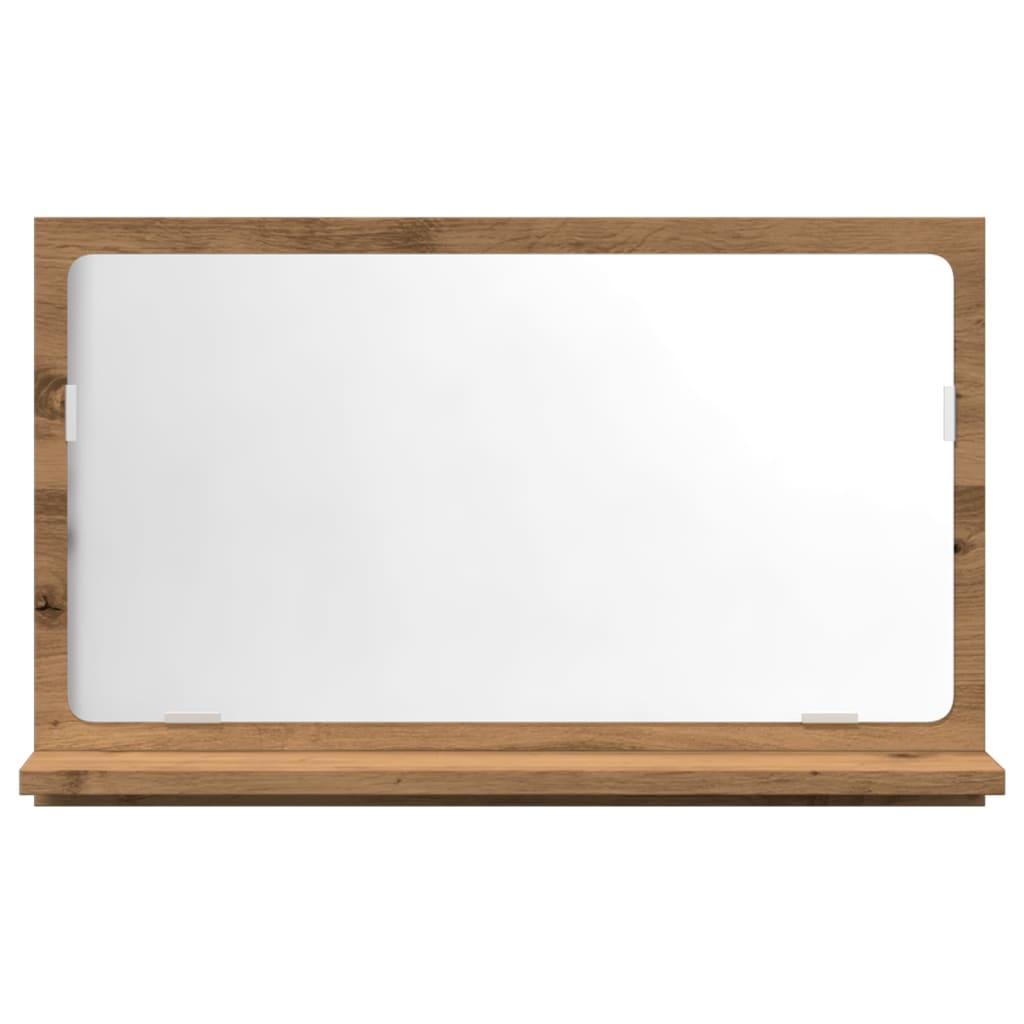 Armário casa banho c/ espelho deriv. madeira carvalho artisiano