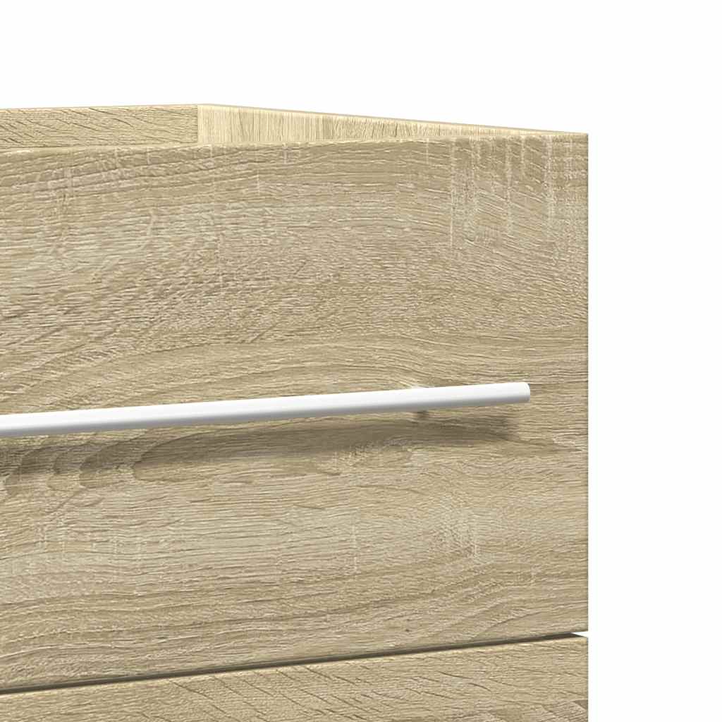 Armário lavatório 100x38,5x48 cm contraplacado carvalho sonoma