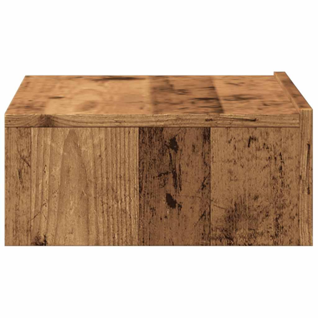 Móvel de TV com luzes LED 60x35x15,5 cm madeira velha