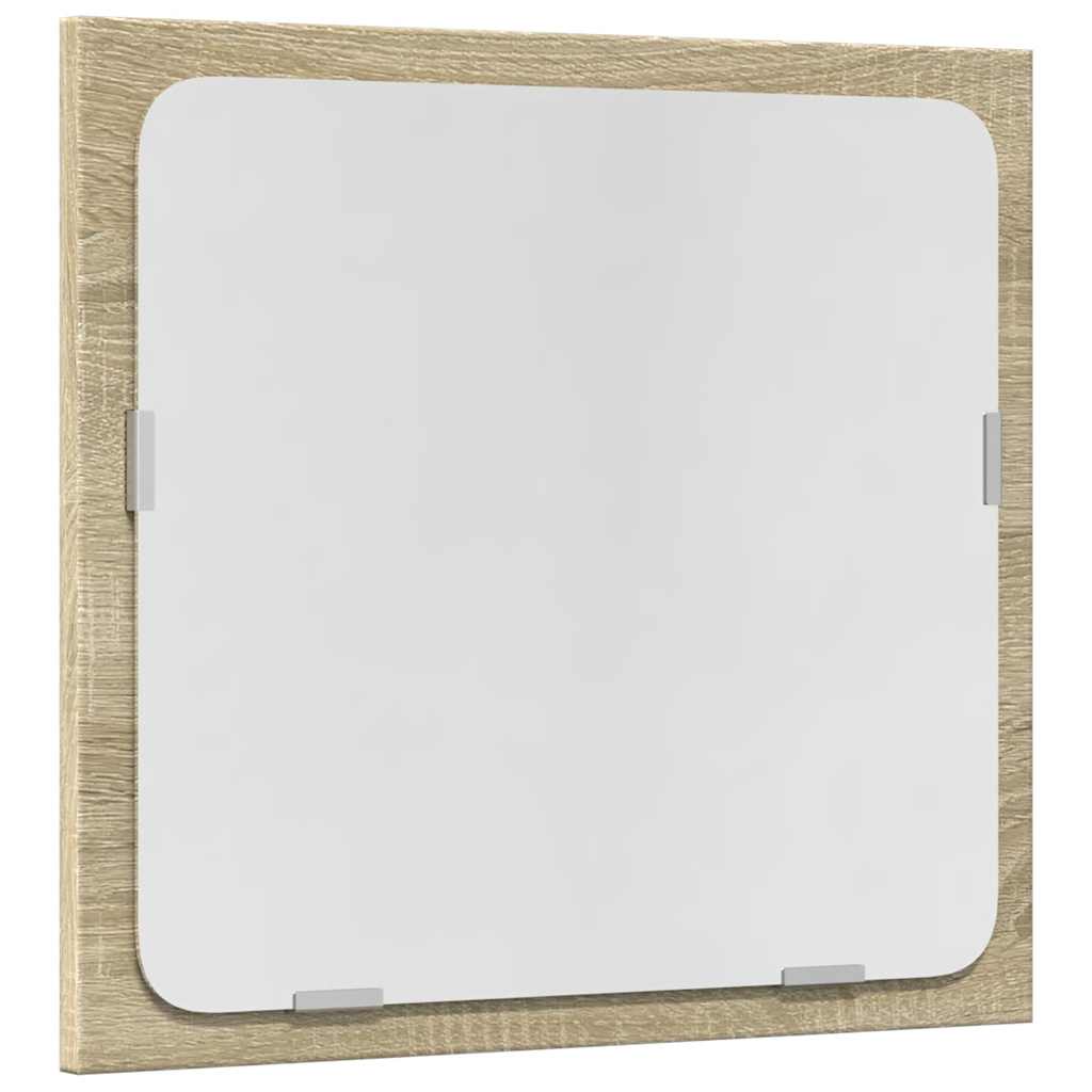 2 pcs conj. móveis casa banho derivados madeira carvalho sonoma