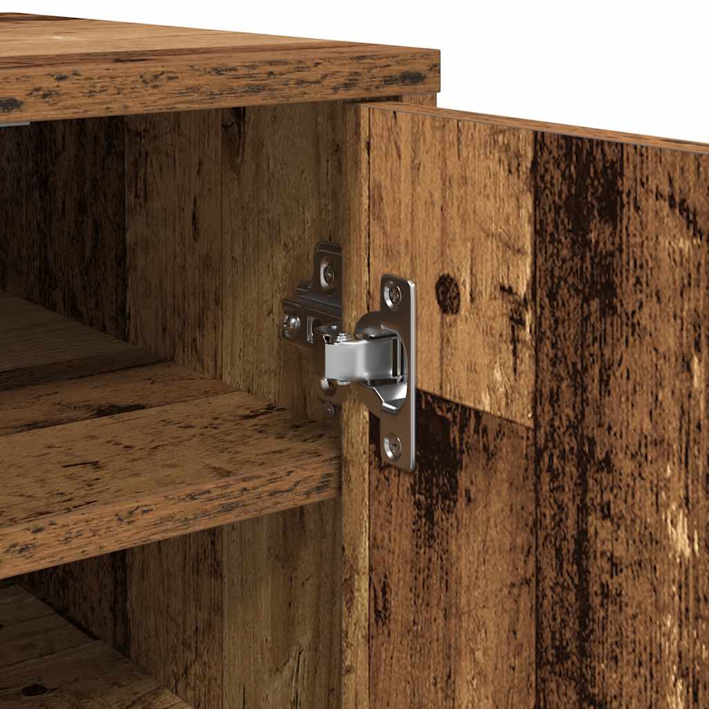 Sapateiras 2 pcs 32x35x70 cm derivados de madeira madeira velha