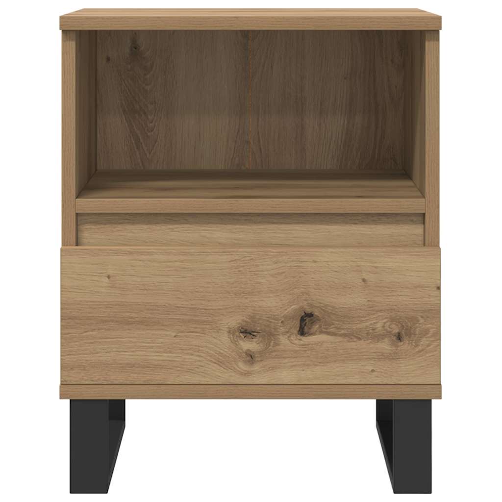 Mesa cabeceira 40x35x50 cm derivados madeira carvalho artisiano