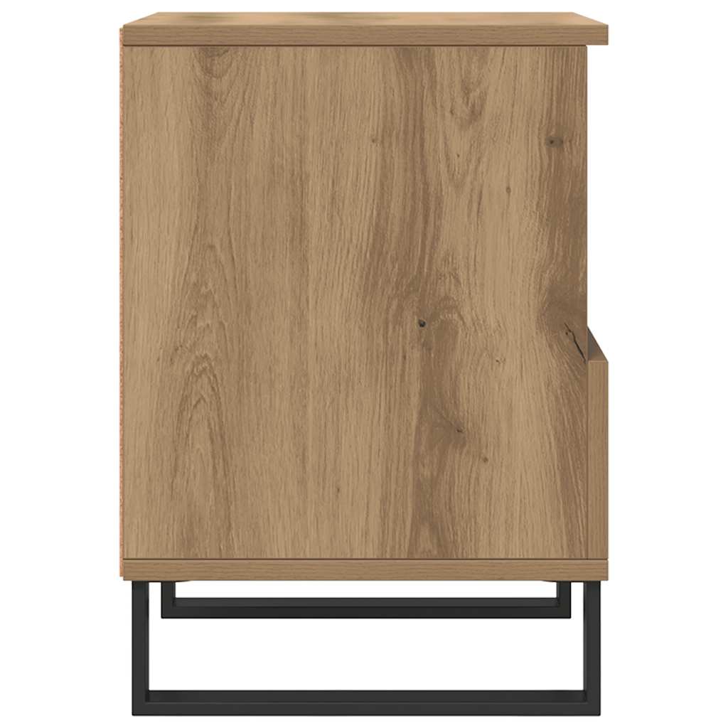 Mesa cabeceira 40x35x50 cm derivados madeira carvalho artisiano