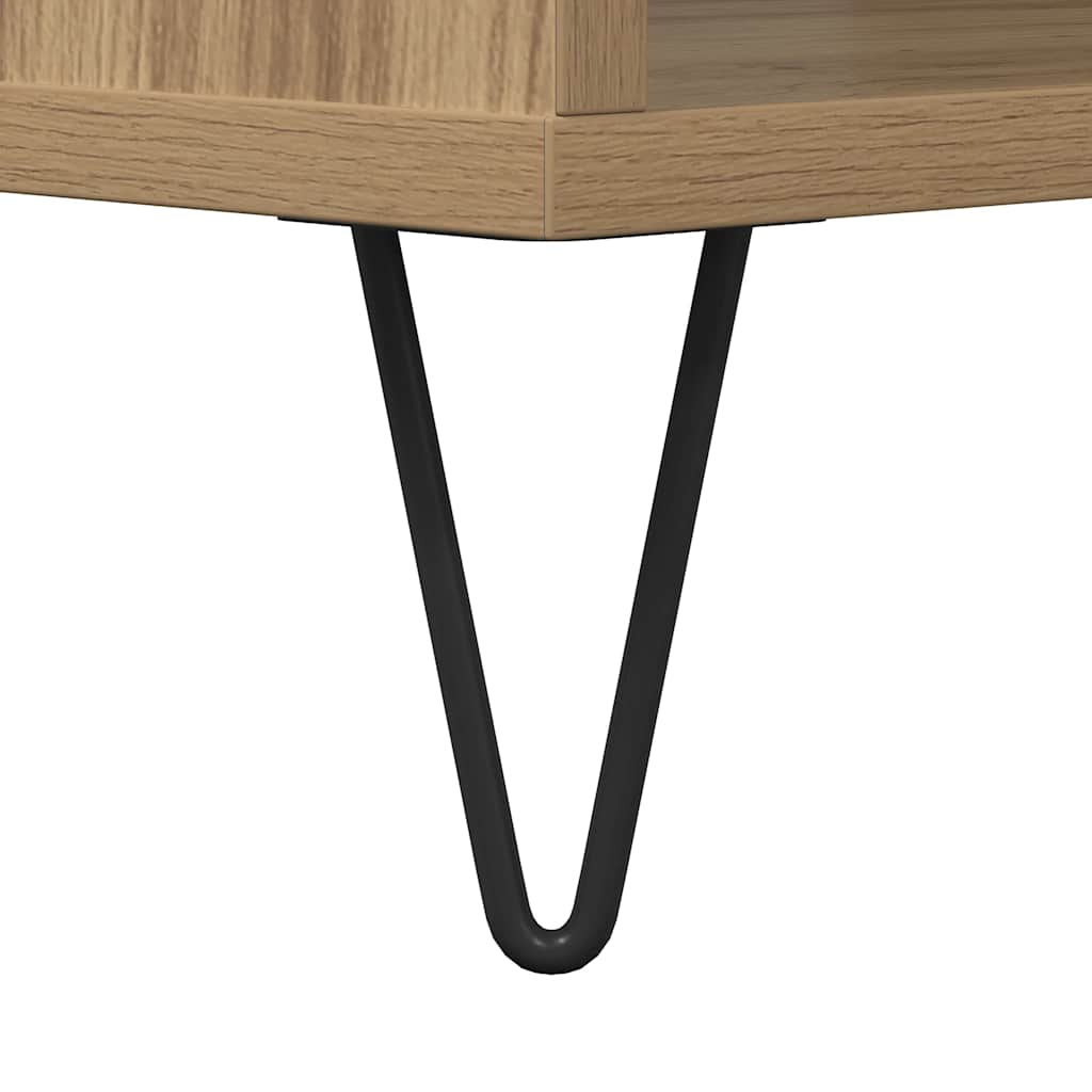 Mesa centro 90x49x45 cm derivados de madeira carvalho artisiano