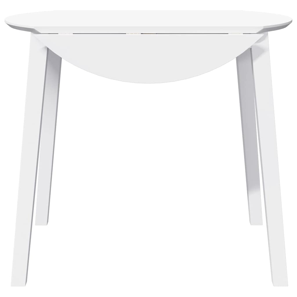 Mesa de jantar madeira seringueira maciça branco