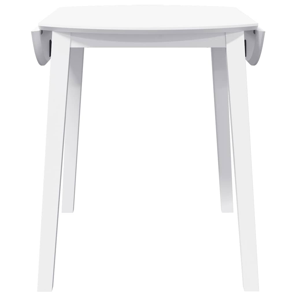 Mesa de jantar madeira seringueira maciça branco