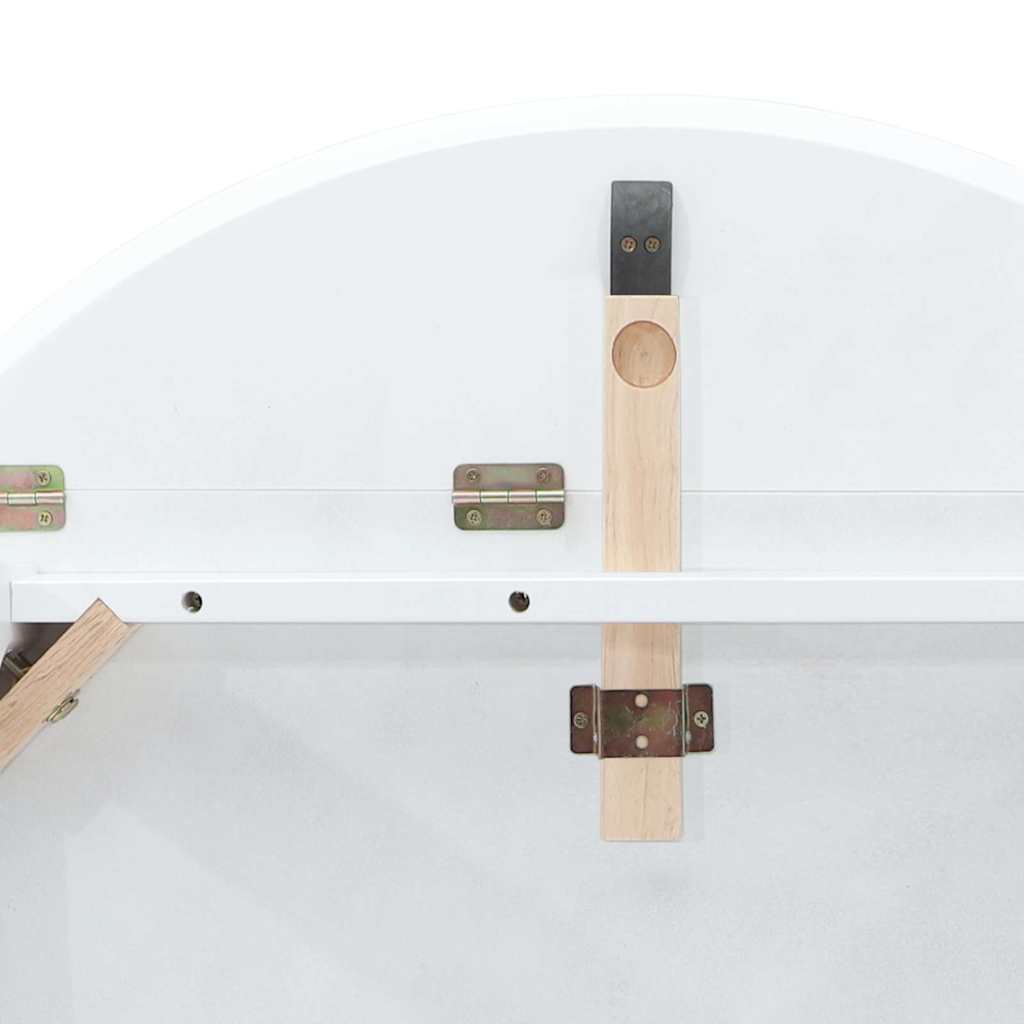 Mesa de jantar madeira seringueira maciça branco