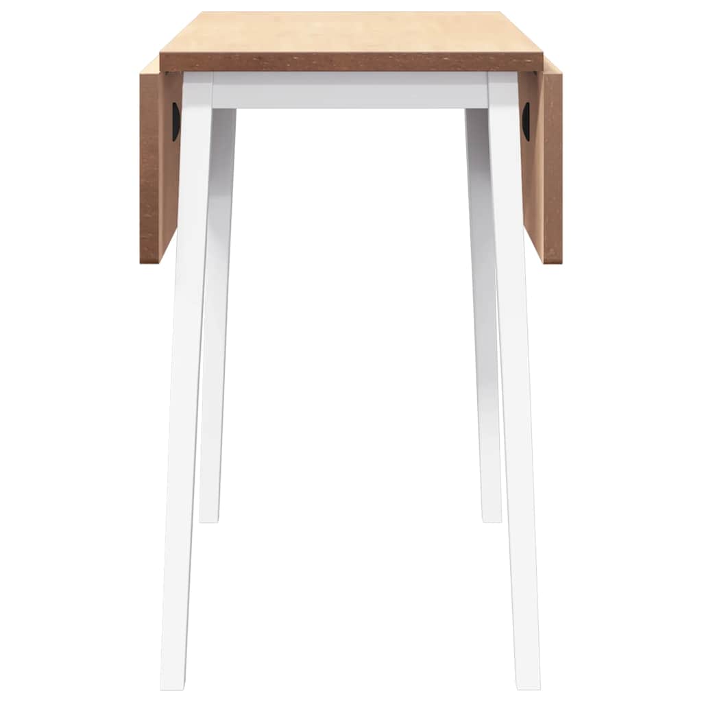 Mesa de jantar madeira seringueira maciça branco