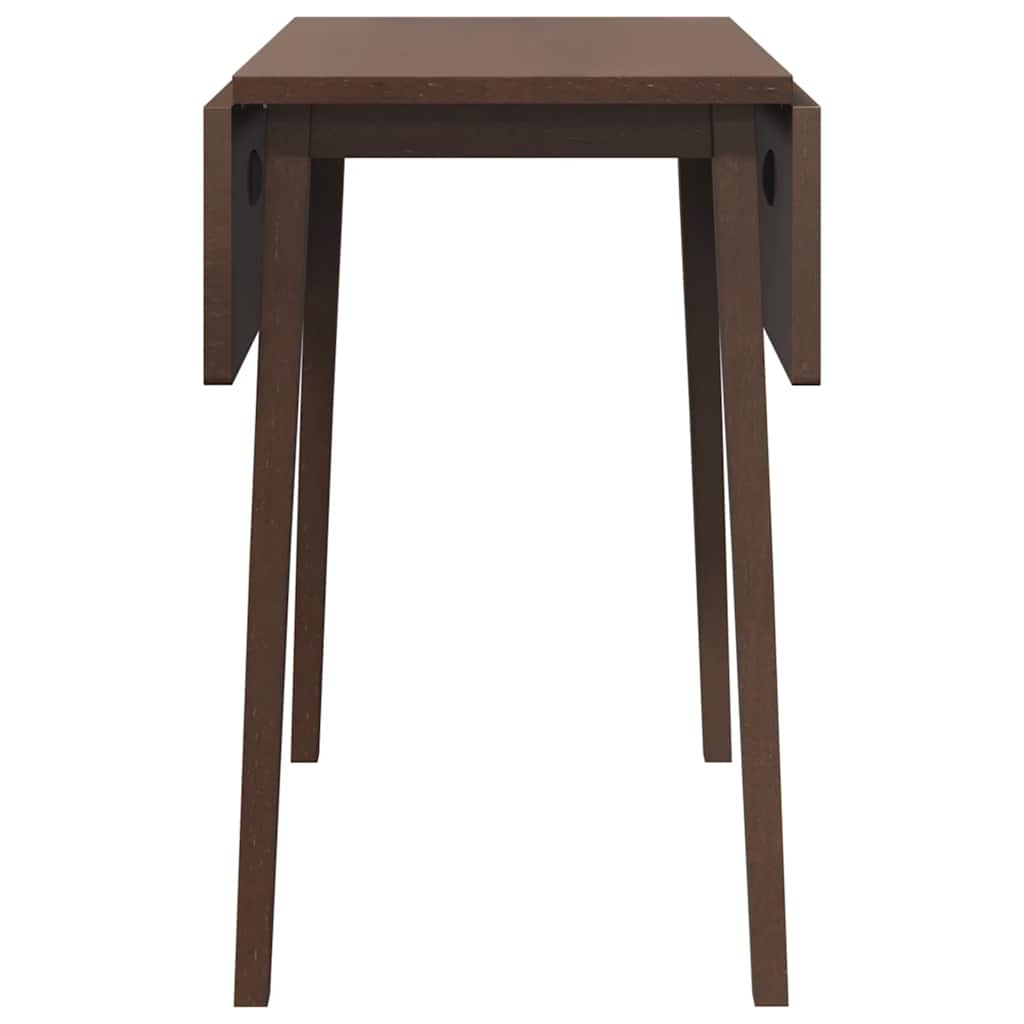 Mesa de jantar madeira seringueira maciça castanho