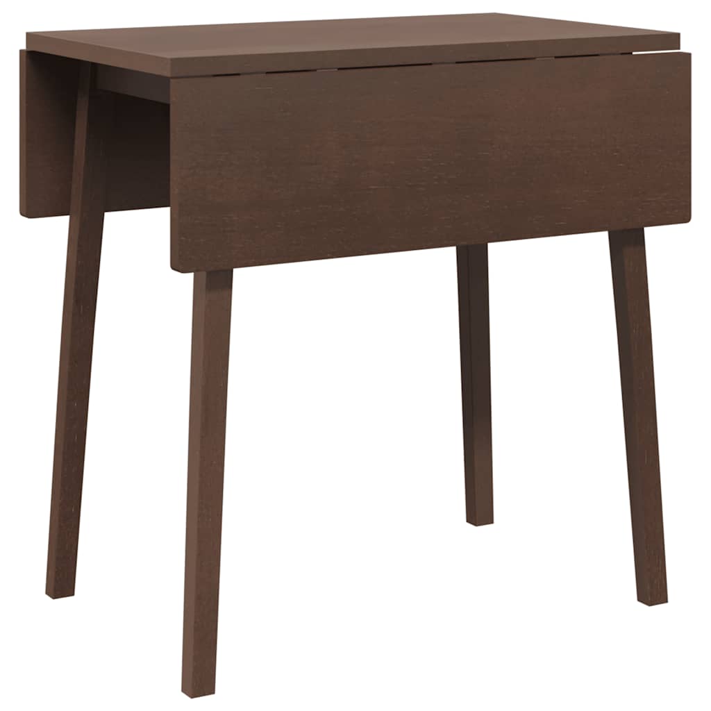 Mesa de jantar madeira seringueira maciça castanho