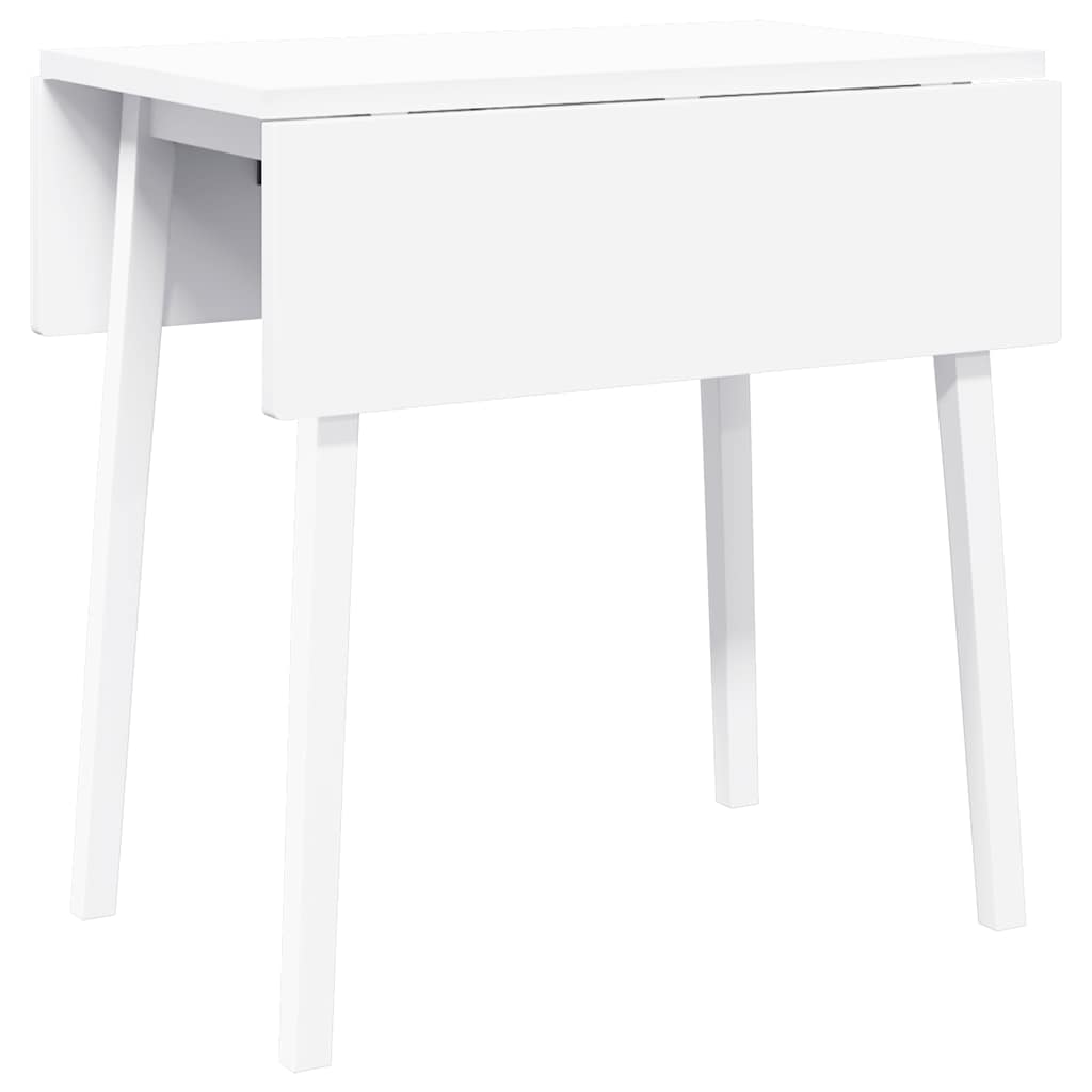 Mesa de jantar madeira seringueira maciça branco