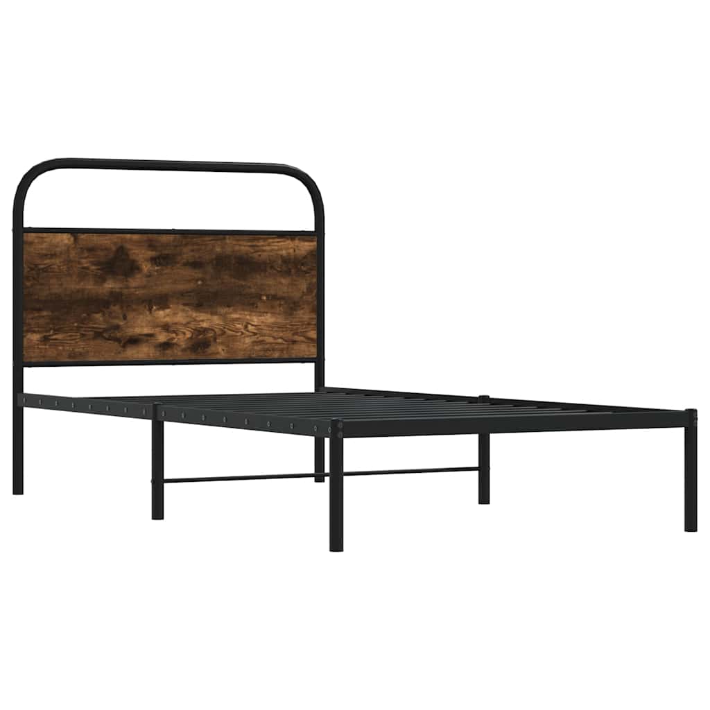 Estrutura cama s/ colchão derivados de madeira carvalho sonoma