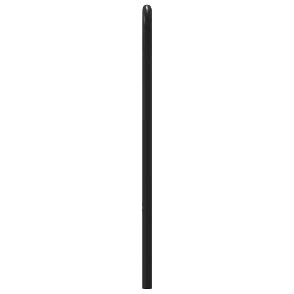 Cabeceira de cama 120 cm derivados madeira/aço carvalho fumado