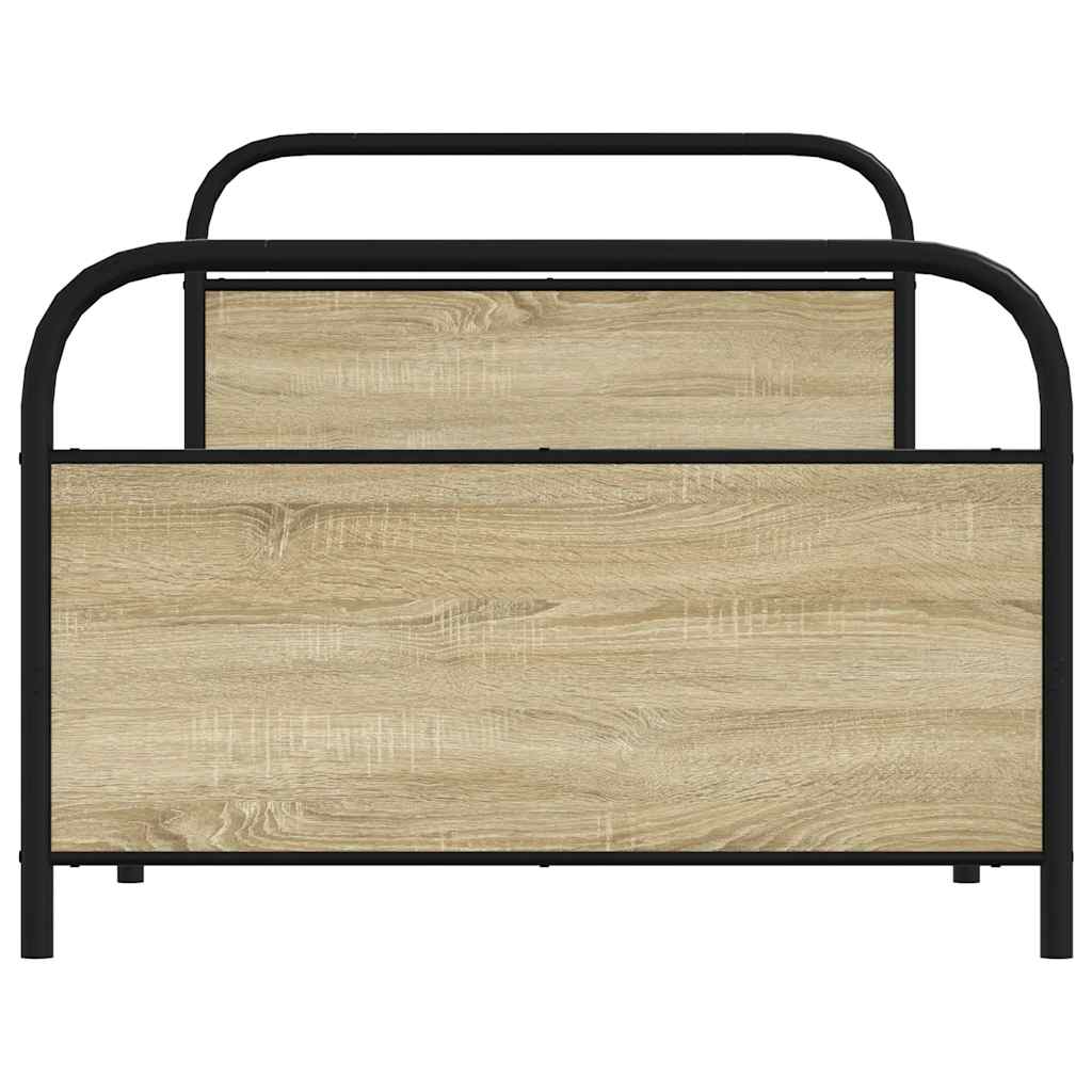 Estrutura cama s/ colchão derivados de madeira carvalho sonoma