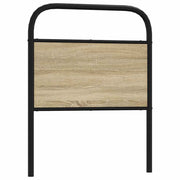 Cabeceira de cama 80 cm derivados madeira/aço carvalho sonoma