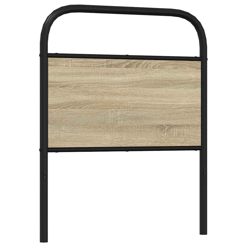 Cabeceira de cama 80 cm derivados madeira/aço carvalho sonoma