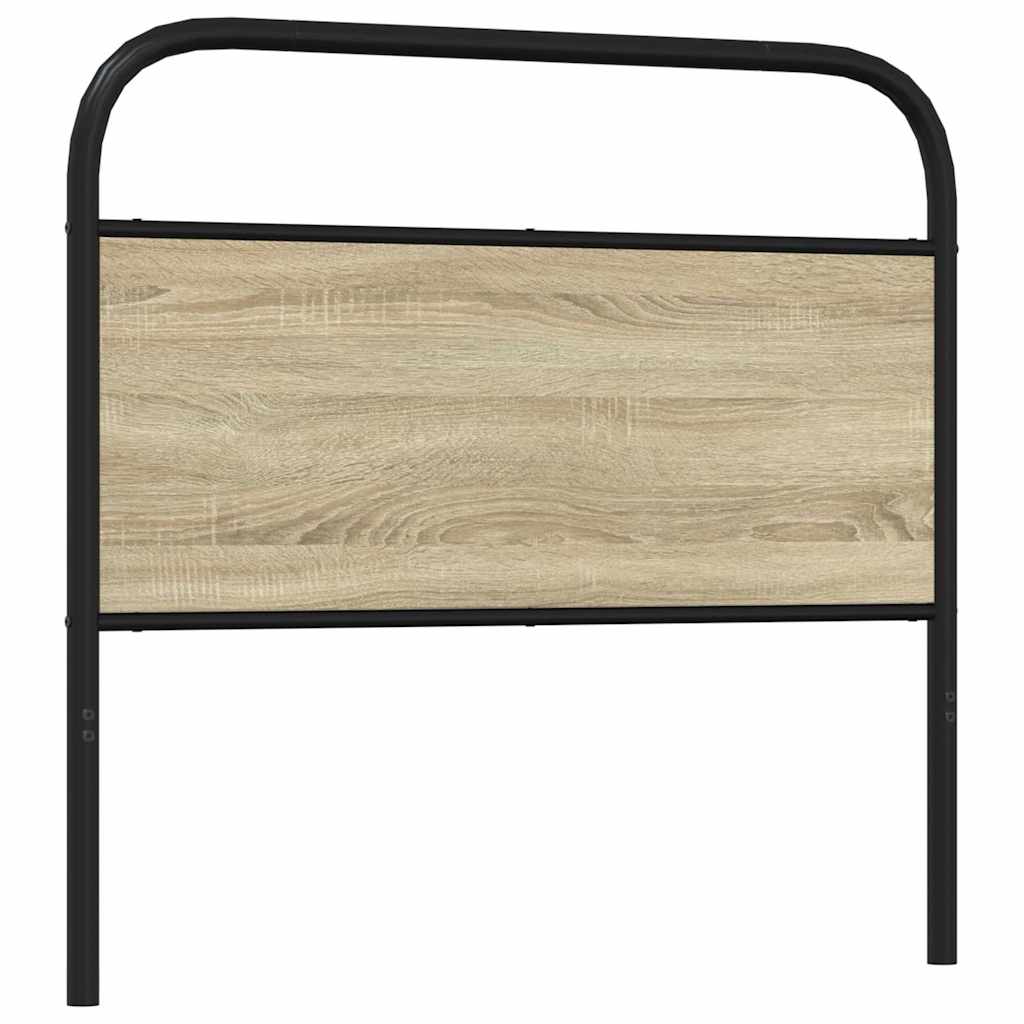 Cabeceira de cama 90 cm derivados madeira/aço carvalho sonoma