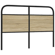 Cabeceira de cama 120 cm derivados madeira/aço carvalho sonoma