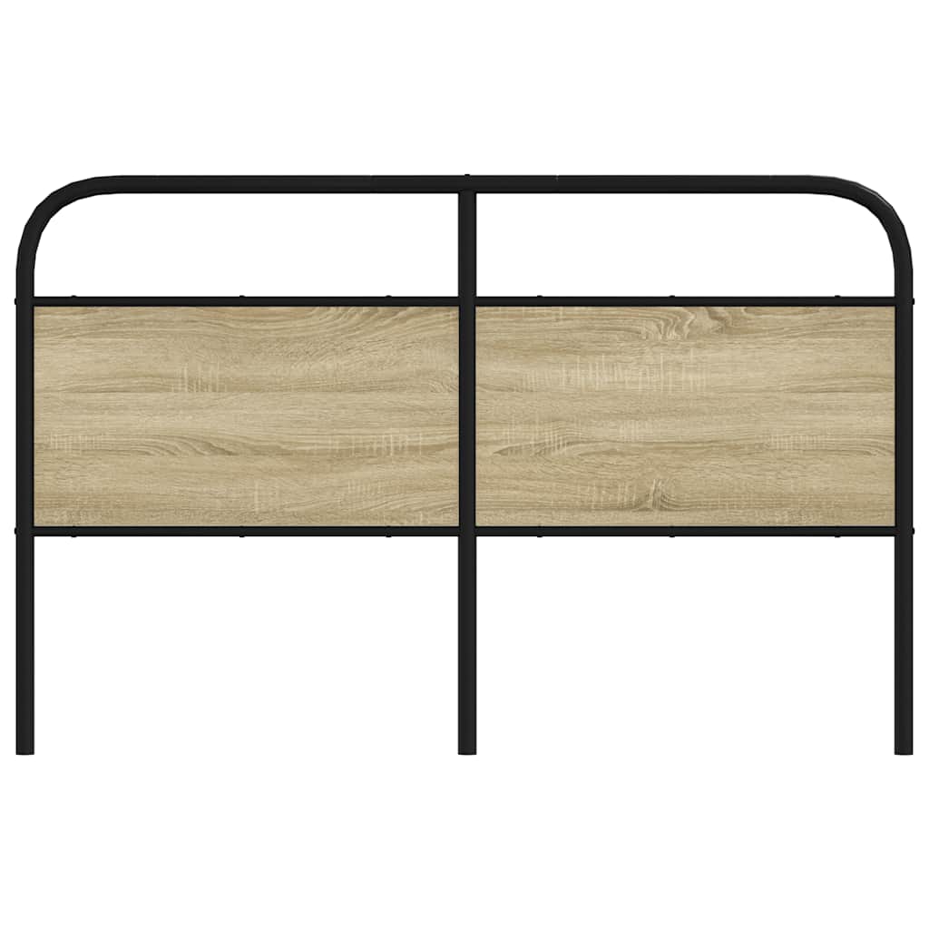 Cabeceira de cama 160 cm derivados madeira/aço carvalho sonoma