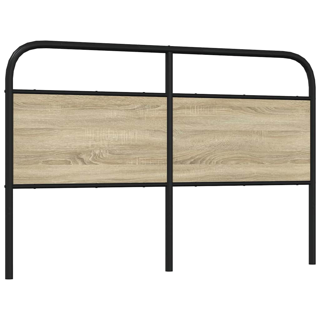 Cabeceira de cama 160 cm derivados madeira/aço carvalho sonoma