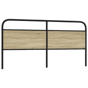 Cabeceira de cama 190 cm derivados madeira/aço carvalho sonoma