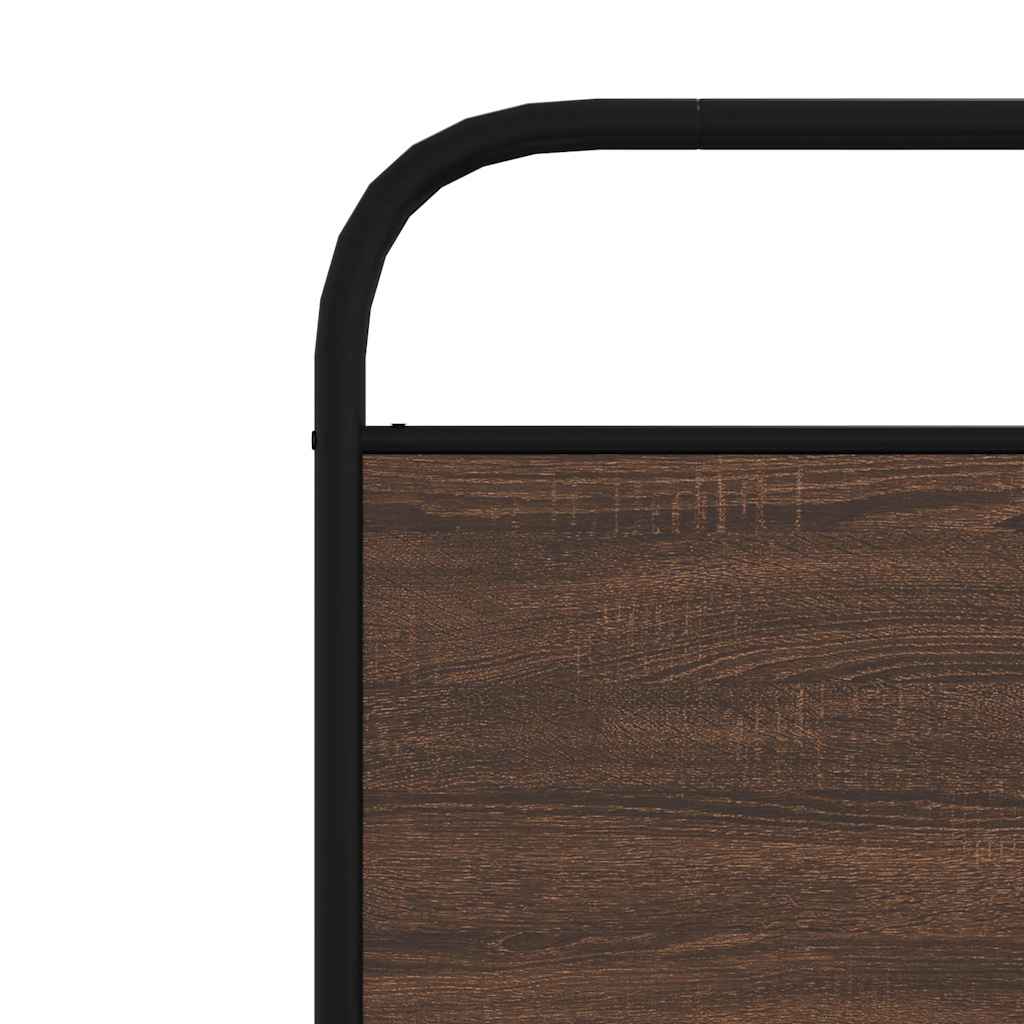 Estrutura cama s/ colchão derivados madeira carvalho castanho