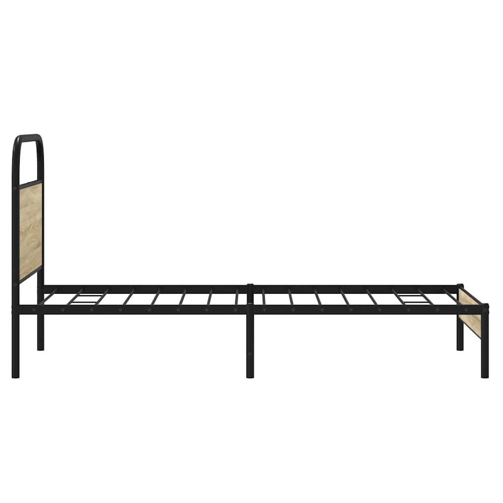 Estrutura cama s/ colchão derivados de madeira carvalho sonoma