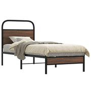Estrutura cama s/ colchão derivados madeira carvalho castanho