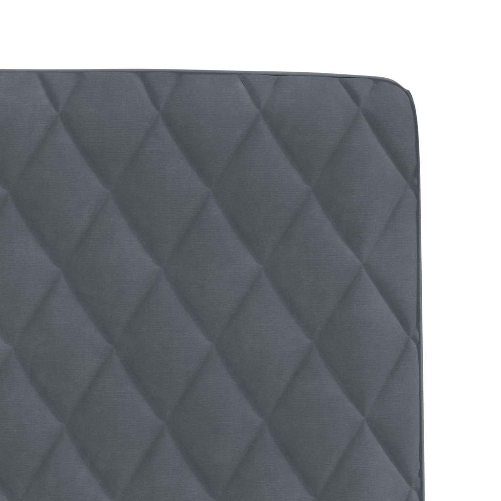 Cadeiras de jantar 4 pcs veludo cinzento-escuro