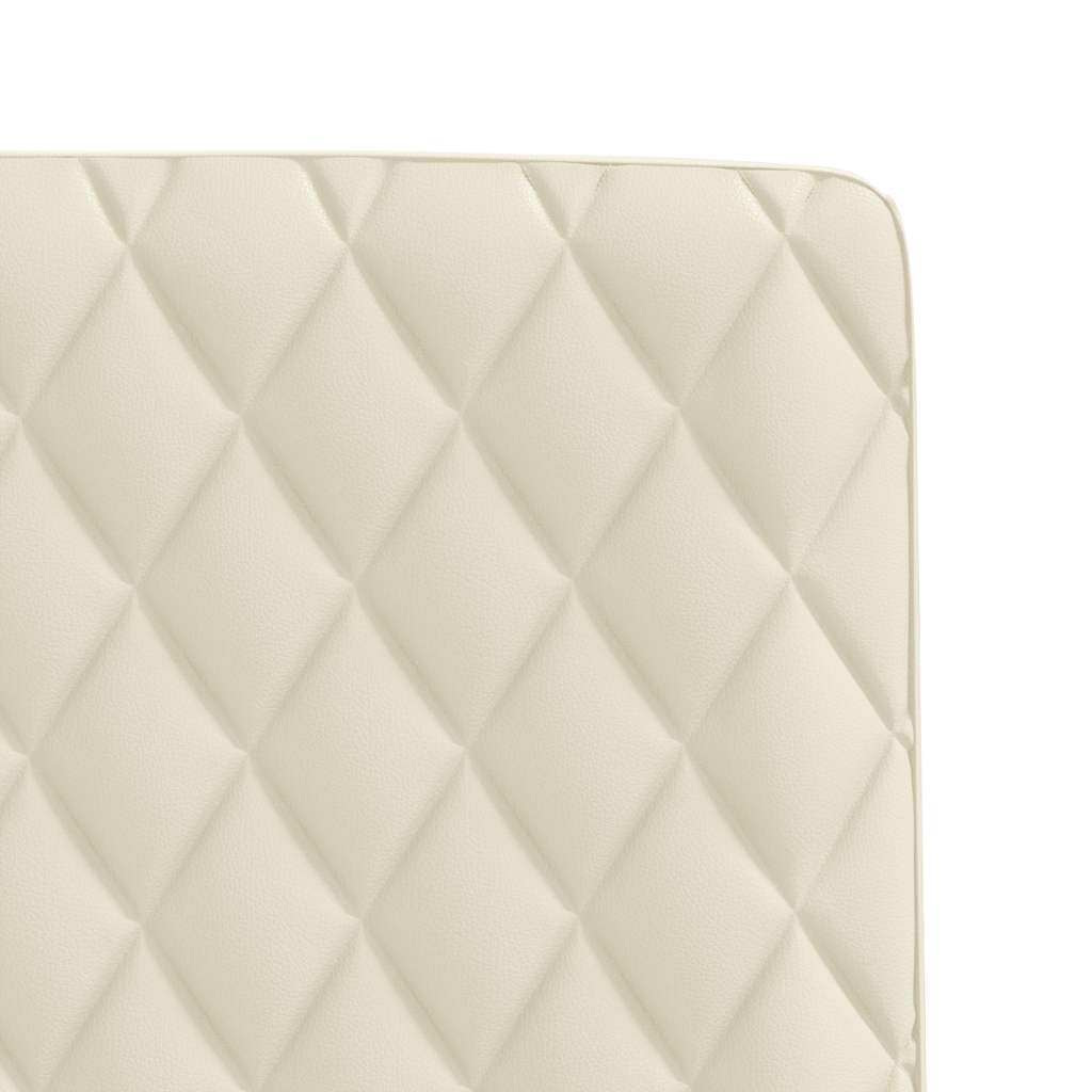 Cadeiras de jantar 4 pcs couro art. creme