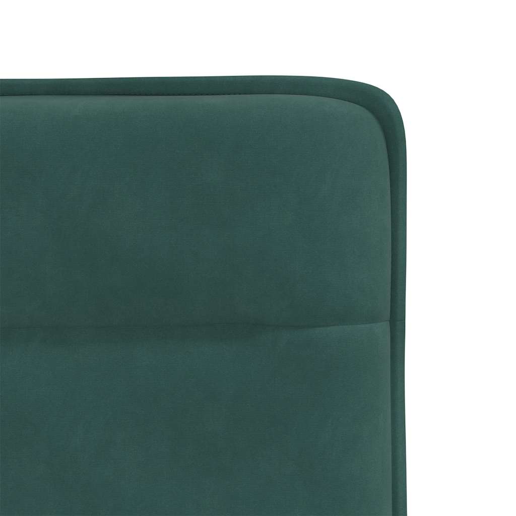 Cadeiras de jantar 4 pcs veludo verde-escuro
