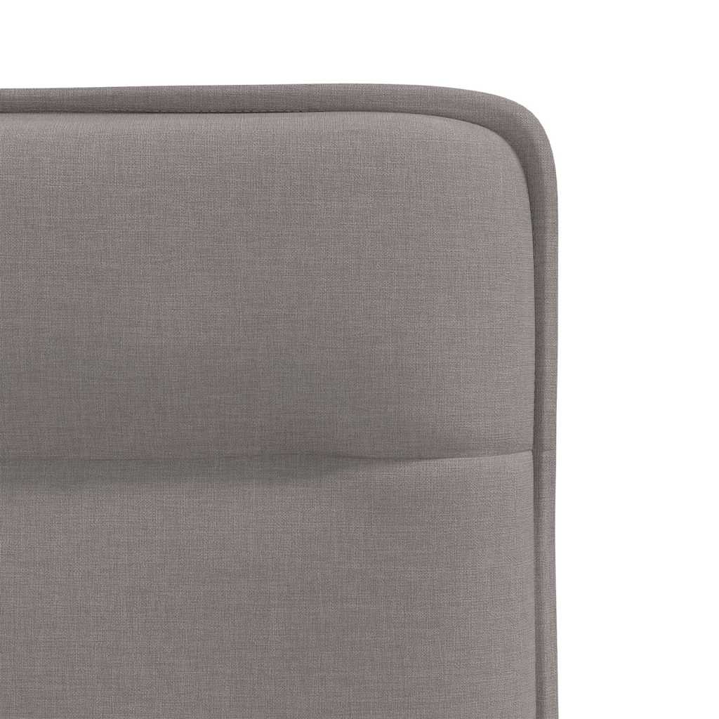 Cadeiras de jantar 4 pcs tecido cinzento-acastanhado