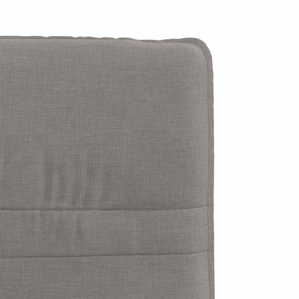 Cadeiras de jantar 4 pcs tecido cinzento-acastanhado