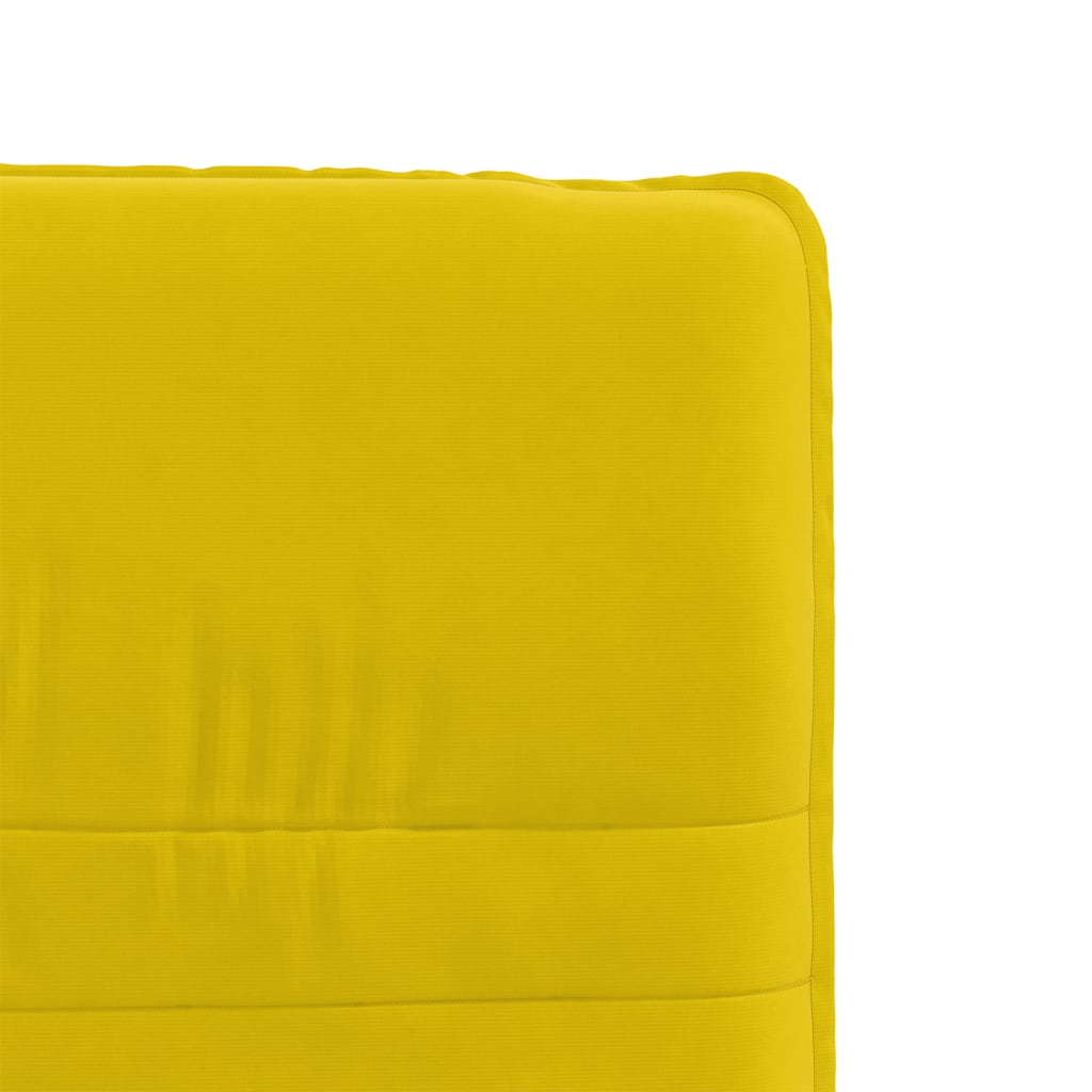 Cadeiras de jantar 2 pcs veludo amarelo