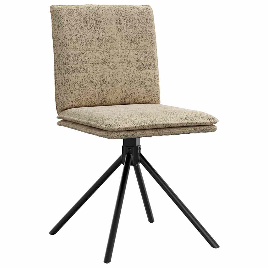 Cadeiras de jantar 4 pcs cinza claro Faux Suede Couro