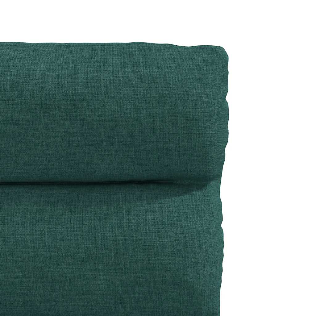 Cadeiras de jantar 4 pcs tecido verde escuro