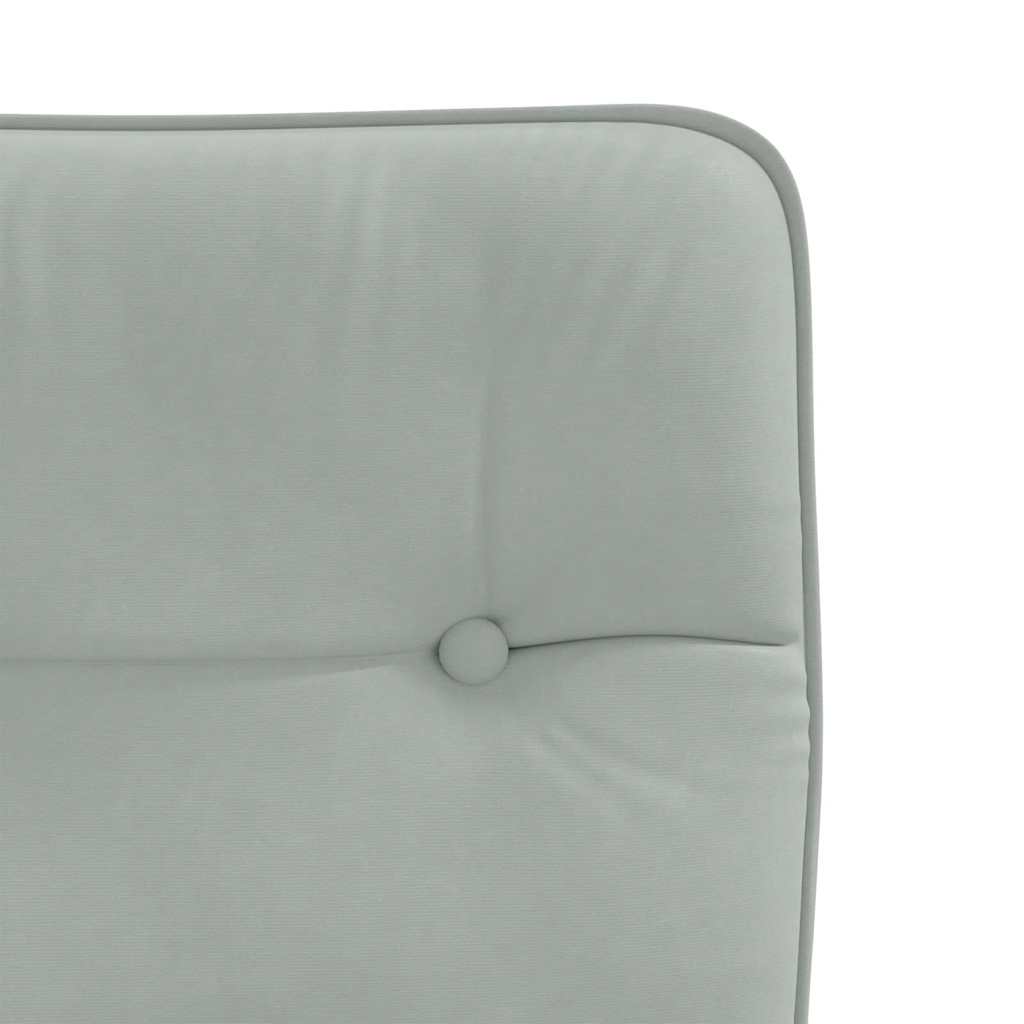Cadeiras de jantar 4 pcs veludo cinzento-claro
