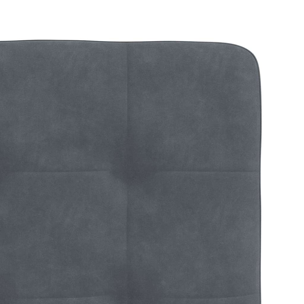 Cadeiras de jantar 6 pcs veludo cinzento-escuro