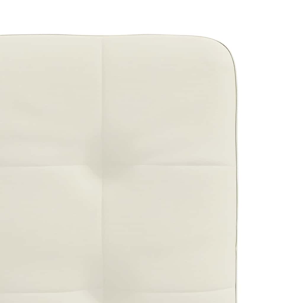 Cadeiras de jantar 6 pcs veludo cor creme