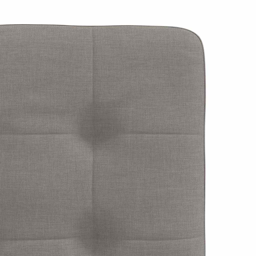 Cadeiras de jantar 6 pcs tecido cinzento-acastanhado
